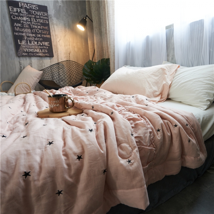 91家纺网 家纺一手货源 找家纺 优然居家纺 2017新品夏被 玉色