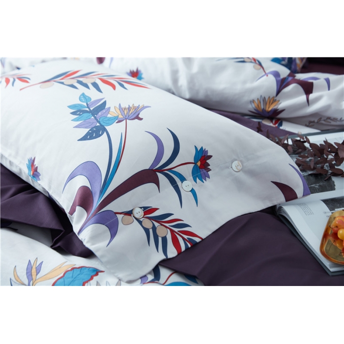 91家纺网 家纺一手货源 找家纺 优然居家纺 60支长绒棉印花四件套安迪