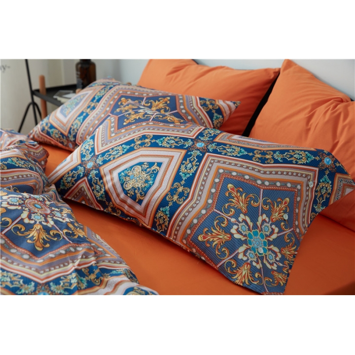 91家纺网 家纺一手货源 找家纺 优然居家纺 60支长绒棉印花四件套奥丽娜