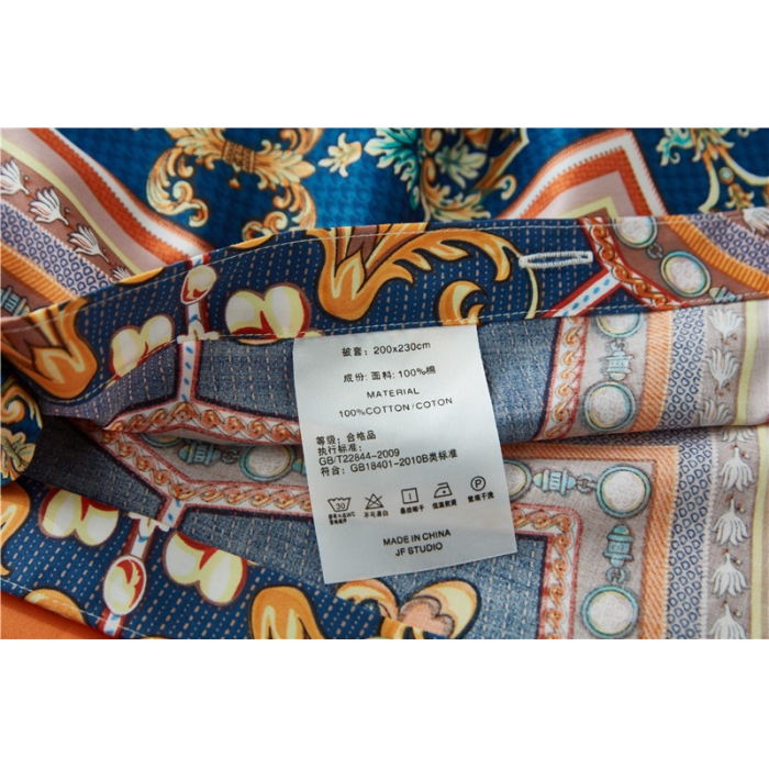 91家纺网 家纺一手货源 找家纺 优然居家纺 60支长绒棉印花四件套奥丽娜