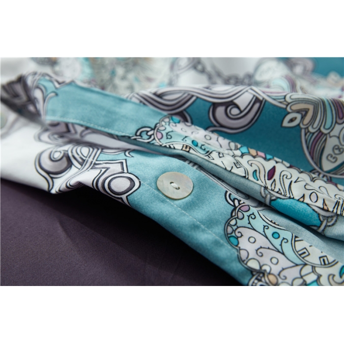 91家纺网 家纺一手货源 找家纺 优然居家纺 60支长绒棉印花四件套伊芙琳