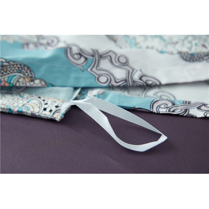 91家纺网 家纺一手货源 找家纺 优然居家纺 60支长绒棉印花四件套伊芙琳