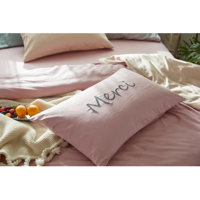 91家纺网 家纺一手货源 找家纺 （总）优然居家纺  60长绒棉文艺双拼撞色刺绣系列四件套