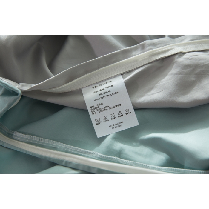 91家纺网 家纺一手货源 找家纺 优然居家纺  60长绒棉文艺双拼撞色刺绣系列四件套校园回忆