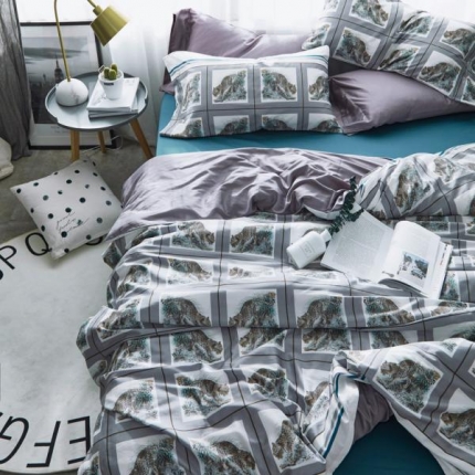 91家纺网 家纺一手货源 找家纺 （总）优然居家纺 60支长绒棉贡缎印花新品四件套