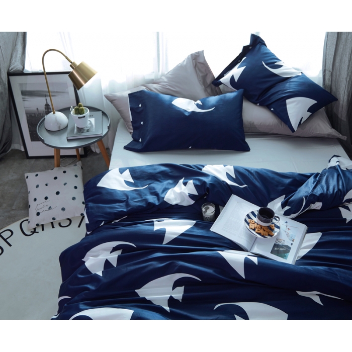 91家纺网 家纺一手货源 找家纺 优然居家纺 60支长绒棉贡缎印花新品四件套莱尔