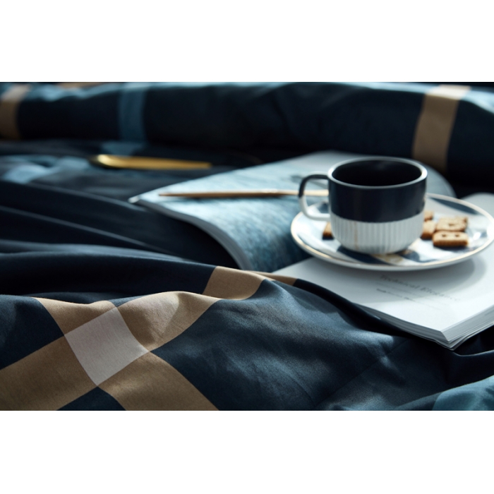 91家纺网 家纺一手货源 找家纺 优然居家纺 60支长绒棉贡缎印花新品四件套麦基