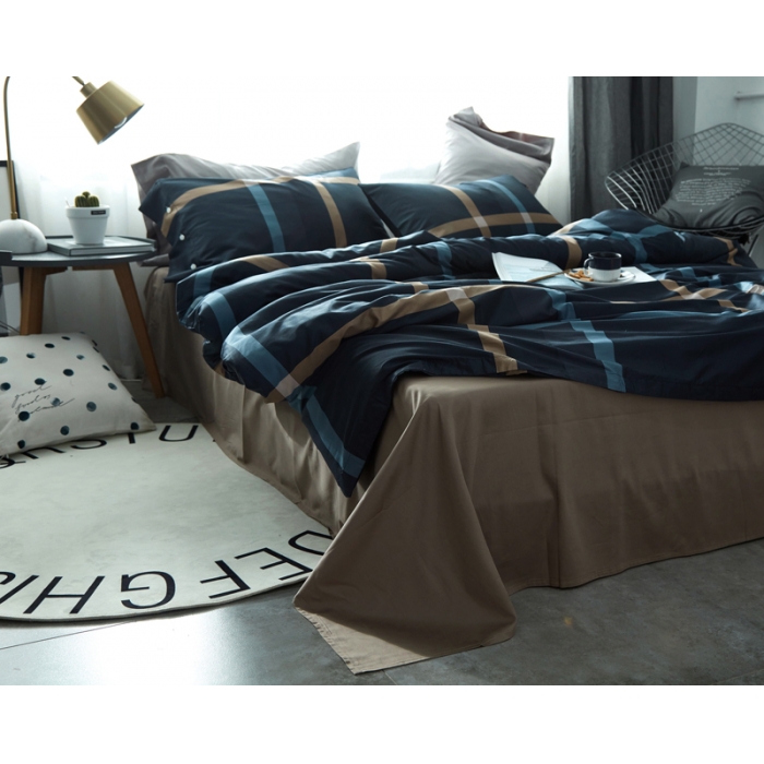 91家纺网 家纺一手货源 找家纺 优然居家纺 60支长绒棉贡缎印花新品四件套麦基