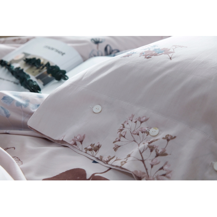 91家纺网 家纺一手货源 找家纺 优然居家纺 60支长绒棉贡缎印花新品四件套潘妮