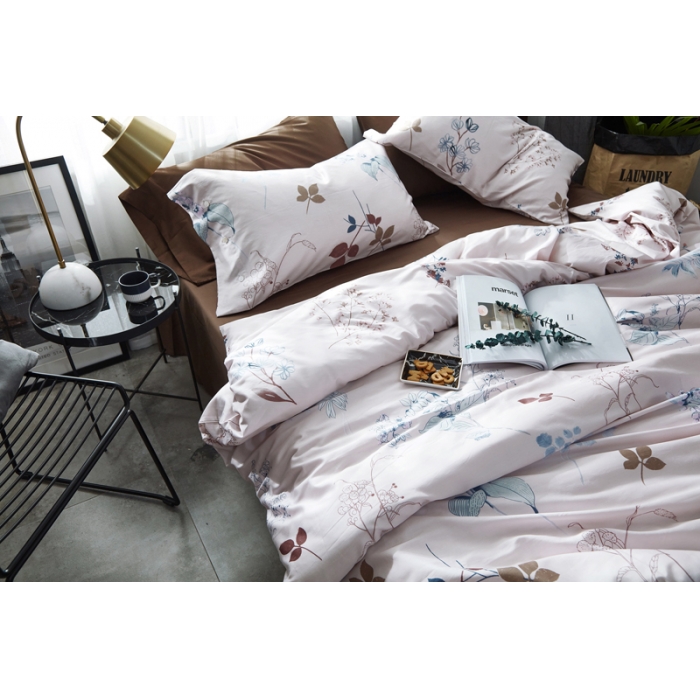 91家纺网 家纺一手货源 找家纺 优然居家纺 60支长绒棉贡缎印花新品四件套潘妮