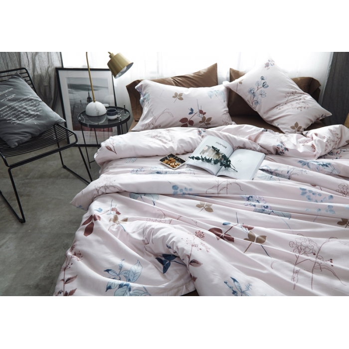 91家纺网 家纺一手货源 找家纺 优然居家纺 60支长绒棉贡缎印花新品四件套潘妮