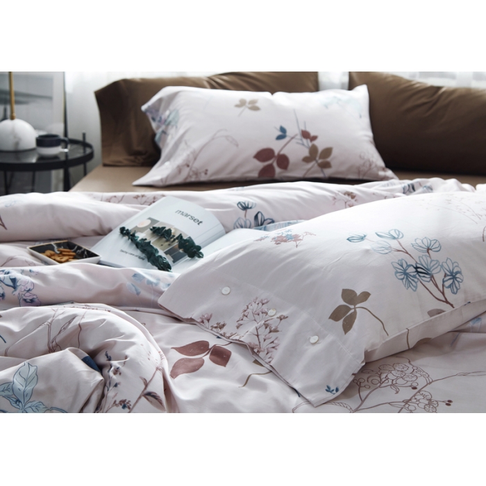 91家纺网 家纺一手货源 找家纺 优然居家纺 60支长绒棉贡缎印花新品四件套潘妮