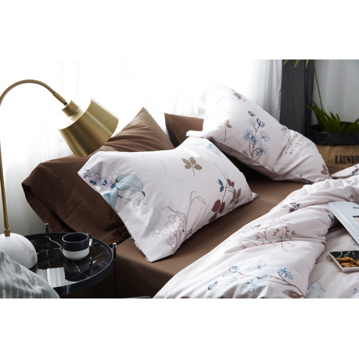 91家纺网 家纺一手货源 找家纺 优然居家纺 60支长绒棉贡缎印花新品四件套潘妮