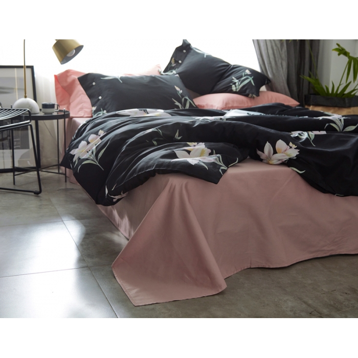 91家纺网 家纺一手货源 找家纺 优然居家纺 60支长绒棉贡缎印花新品四件套雪莉