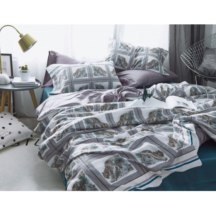 91家纺网 家纺一手货源 找家纺 优然居家纺 60支长绒棉贡缎印花新品四件套伊甸