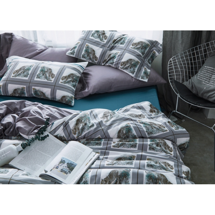 91家纺网 家纺一手货源 找家纺 优然居家纺 60支长绒棉贡缎印花新品四件套伊甸