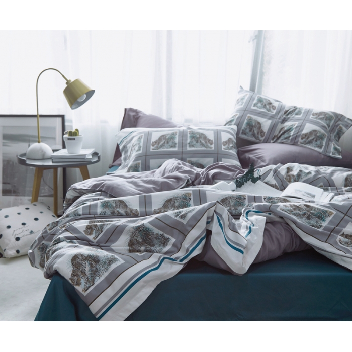 91家纺网 家纺一手货源 找家纺 优然居家纺 60支长绒棉贡缎印花新品四件套伊甸