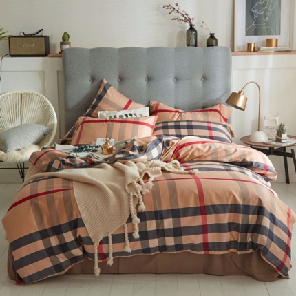 优然居家纺  2018新款长绒棉印花第一批巴宝莉