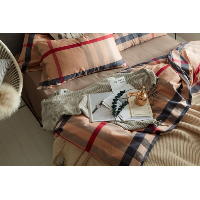 91家纺网 家纺一手货源 找家纺 优然居家纺  2018新款长绒棉印花第一批巴宝莉