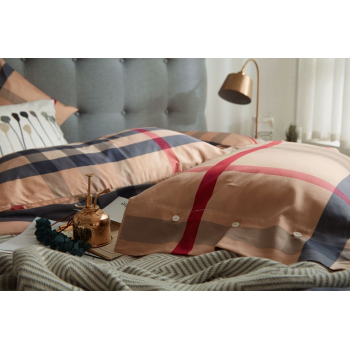 91家纺网 家纺一手货源 找家纺 优然居家纺  2018新款长绒棉印花第一批巴宝莉