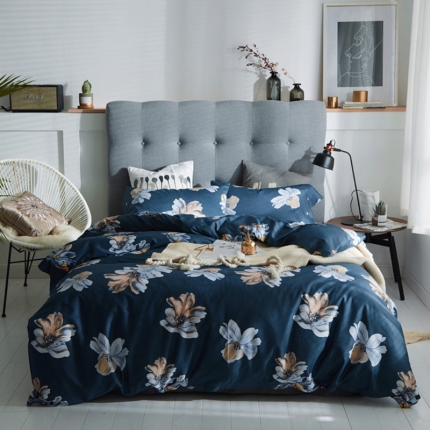 优然居家纺  2018新款长绒棉印花第一批贝拉