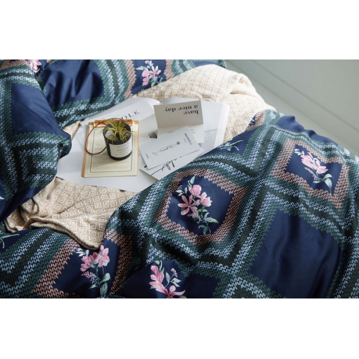 91家纺网 家纺一手货源 找家纺 优然居家纺  2018新款长绒棉印花第一批戴娜