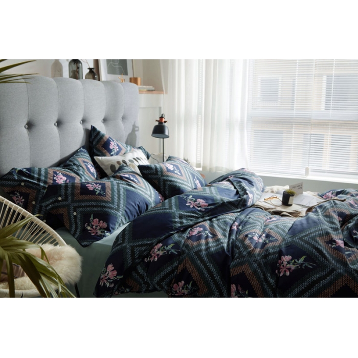 91家纺网 家纺一手货源 找家纺 优然居家纺  2018新款长绒棉印花第一批戴娜