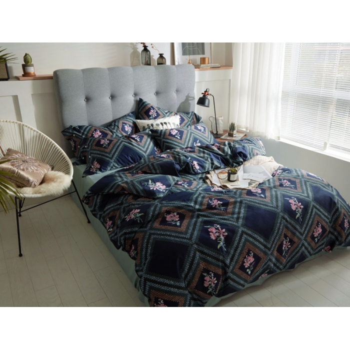 91家纺网 家纺一手货源 找家纺 优然居家纺  2018新款长绒棉印花第一批戴娜