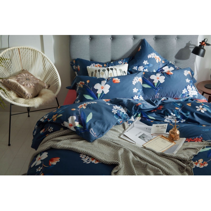 91家纺网 家纺一手货源 找家纺 优然居家纺  2018新款长绒棉印花第一批露琳