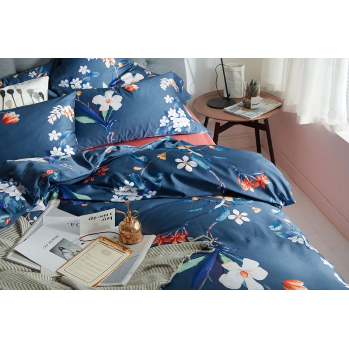 91家纺网 家纺一手货源 找家纺 优然居家纺  2018新款长绒棉印花第一批露琳