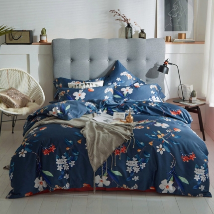 优然居家纺  2018新款长绒棉印花第一批露琳