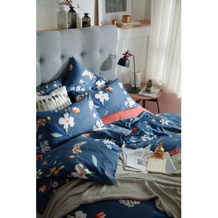 91家纺网 家纺一手货源 找家纺 优然居家纺  2018新款长绒棉印花第一批露琳