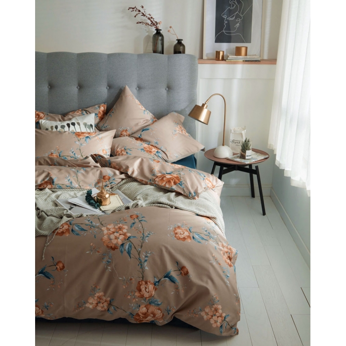 91家纺网 家纺一手货源 找家纺 优然居家纺  2018新款长绒棉印花第一批诺拉