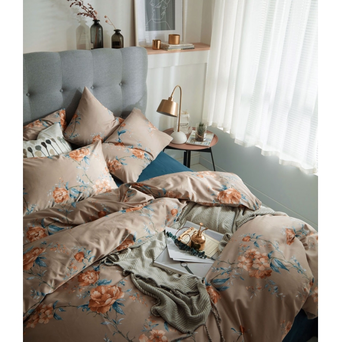 91家纺网 家纺一手货源 找家纺 优然居家纺  2018新款长绒棉印花第一批诺拉