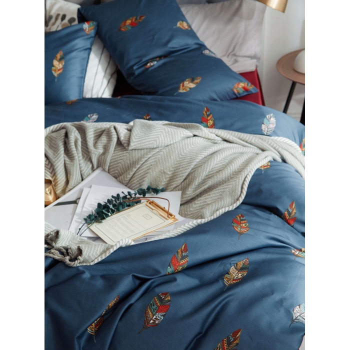 91家纺网 家纺一手货源 找家纺 优然居家纺  2018新款长绒棉印花第一批赛拉