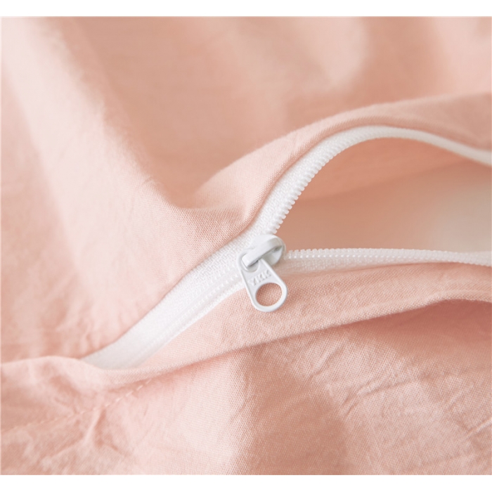 91家纺网 家纺一手货源 找家纺 优然居家居 2018赫尔风水洗刺绣款四件套 赫本粉