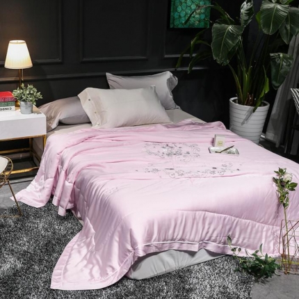 优然居家居 2018长绒棉公主风格夏被  粉色