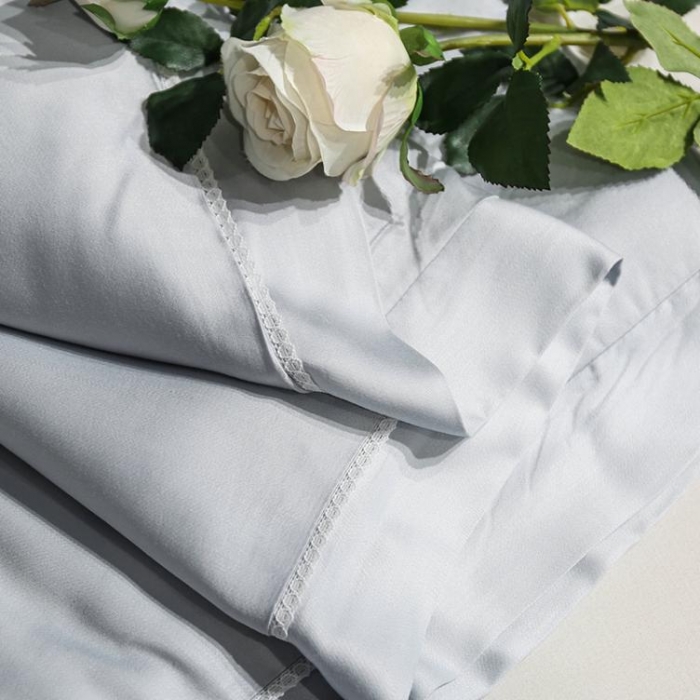 91家纺网 家纺一手货源 找家纺 优然居家居 2018长绒棉公主风格夏被 银色