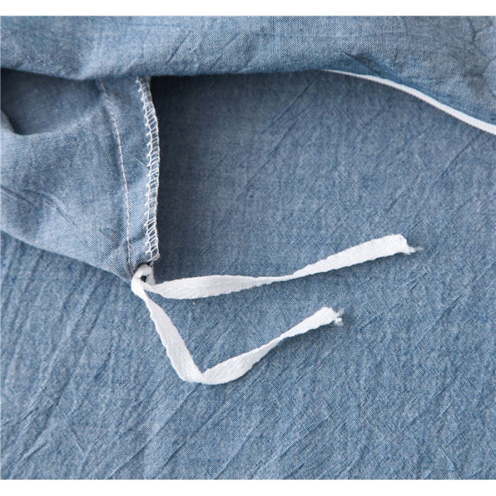 91家纺网 家纺一手货源 找家纺 优然居家居 2018赫尔风水洗刺绣款四件套 赫本蓝