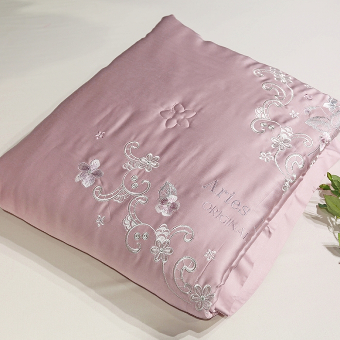 91家纺网 家纺一手货源 找家纺 优然居 50天丝夏被 豆沙色