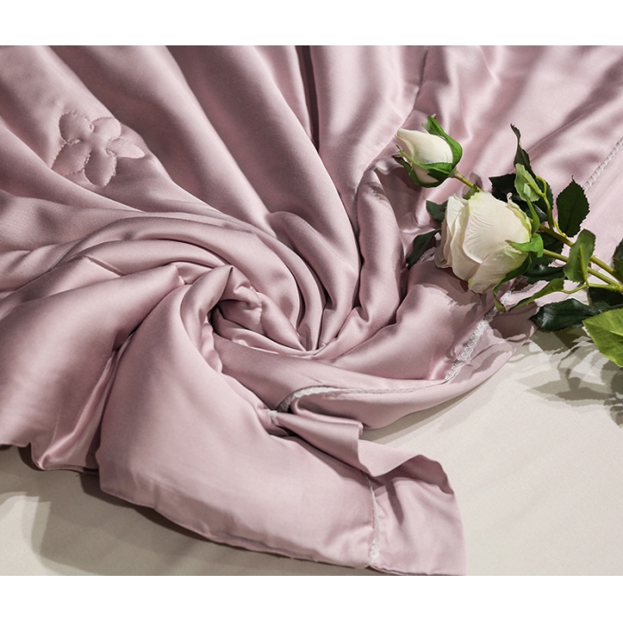 91家纺网 家纺一手货源 找家纺 优然居 50天丝夏被 豆沙色