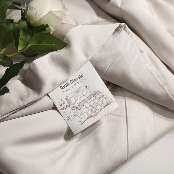 91家纺网 家纺一手货源 找家纺 优然居 50天丝夏被 米驼色