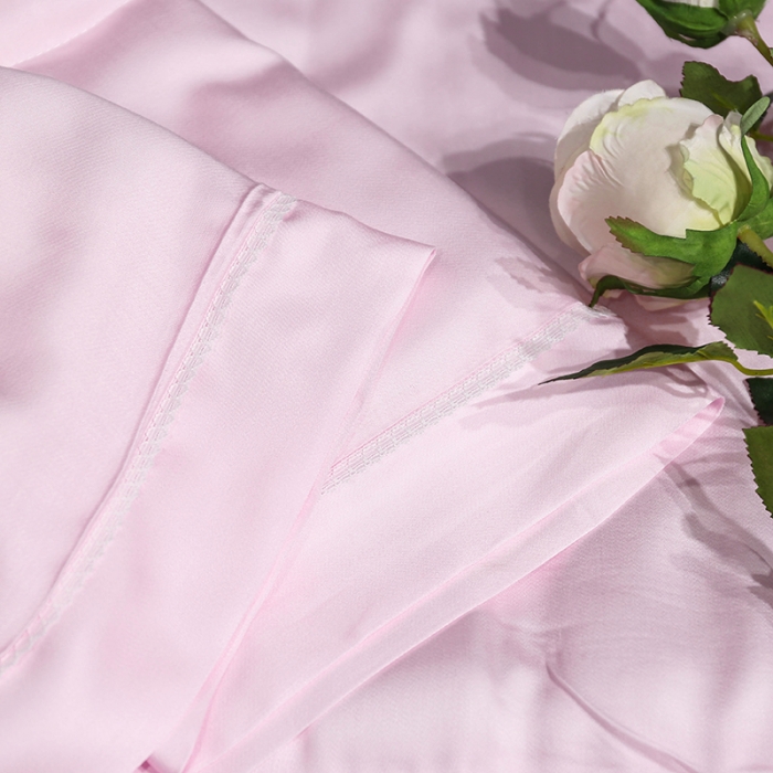 91家纺网 家纺一手货源 找家纺 优然居 50天丝夏被 粉红色