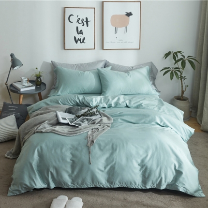 91家纺网 家纺一手货源 找家纺 （总）优然居 2018新款60s长绒棉贡缎四件套床单款