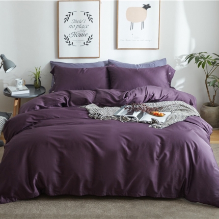 91家纺网 家纺一手货源 找家纺 （总）优然居 2018新款60s长绒棉贡缎四件套床单款