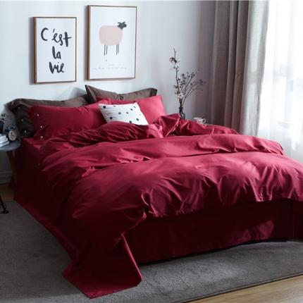 91家纺网 家纺一手货源 找家纺 （总）优然居 2018新款60s长绒棉贡缎四件套床单款