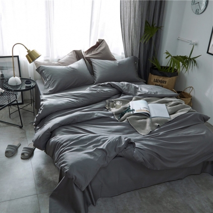 91家纺网 家纺一手货源 找家纺 （总）优然居 2018新款60s长绒棉贡缎四件套床单款