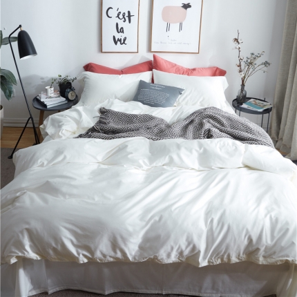 91家纺网 家纺一手货源 找家纺 （总）优然居 2018新款60s长绒棉贡缎四件套床单款