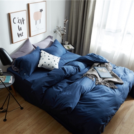 91家纺网 家纺一手货源 找家纺 （总）优然居 2018新款60s长绒棉贡缎四件套床单款