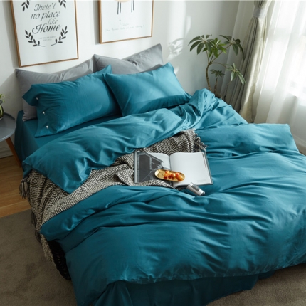 91家纺网 家纺一手货源 找家纺 （总）优然居 2018新款60s长绒棉贡缎四件套床单款